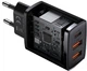 Сетевое зарядное устройство Baseus Compact Quick Charger 30W 2xUSB + Type-C Black быстрая зарядка Чёрный - изображение 5