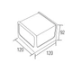 Светильник уличный настенный фасадный Horoz Electric CUBE 8W 4200K (076-068-0008-010) - изображение 3