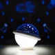 Проектор зоряного неба акумуляторний Losso LJC-133-mini - дитячий нічник НЛО білий - зображення 1