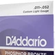 Струны для акустической гитары D'Addario EJ26 Phosphor Bronze Custom Light (11-52) - изображение 4