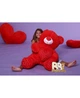 Плюшевый мишка с сердцем BigBears 130 см. Красный - изображение 4