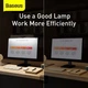Светодиодная лампа на монитор Baseus i-wok Series Stepless Dimming (USB, Type-C, скринбар, светильник) - Черный - изображение 4