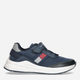 Buty sportowe chłopięce na rzepy Tommy Hilfiger Flag Low Cut Lace-up Sneaker T3B9-32895-0328800- 34 Granatowe (8052578196861) - obraz 1