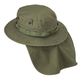 Панама тактична із захистом для шиї Boonie Hat PolyCotton Ripstop Helikon-Tex US Woodland - зображення 5