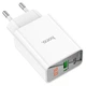Мережевий зарядний пристрій Hoco C100A USB / Type-C PD QC 20W 3A біле - зображення 2