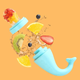 Силіконовий ніблер Feeder and Teether – дитяча годівниця та прорізувач 2 в 1 (бірюзовий) - зображення 4