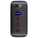 Сетевое зарядное устройство Acefast A37 адаптер 3xUSB-C + USB-A + кабель USB-C to USB-C 100w (Black) - изображение 3
