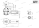 Рульовий наконечник Shafer SM0143 VW Passat B2, Audi 80, 78-00 - зображення 2