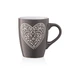 Чашка Ardesto Heart 330 мл Deep Grey (AR3467DGR) - изображение 1