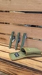 Набір столових Mil-Tec Ложка, Виделка, Ніж у чохлі Олива KLAPPESSBESTECK 3-TLG.M.TASCHE OLIV (14626000-3) - зображення 3