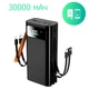 Портативний зовнішній акумулятор повербанк Power Bank Type-C MicroUSB Lightning 30000 мАч 2 А XO PR142 Чорний - зображення 1