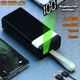 Мощный Power Bank Kamry 80000-t160 с дисплеем и фонариком, 2хUSB, MicroUSB/Type-C, быстрая зарядка QC3.0 Черный - изображение 1