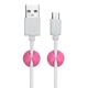 Клипсы - держатели кабельные Cable clips MULTI-PURPOSE CC-908 на липучке цветные 6 шт - изображение 4