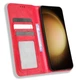 Чехол-книжка Deexe Retro Style для Samsung Galaxy S23 (S911) - Red - изображение 2