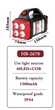 Ліхтар Hurry Bolt - HB-2678, 25W з функцією повербанк на сонячній батареї, червоний - зображення 8