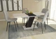 Стол обеденный раскладной Fusion furniture Карло Белый/Угольный камень (10000178) - изображение 1