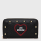 Portfel damski Love Moschino Portafogli Saffiano Pu Nero JC5696PP0EKG Czarny (8054400328174) - obraz 1