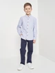 Детская рубашка для мальчика Coccodrillo Back To School Boy ZC2136103BSB 104 см Голубая (5904706042850) - изображение 3