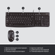 Комплект проводной Logitech MK120 USB UA (920-002563) - изображение 5