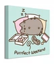 Картина на полотні Pyramid International Pusheen Sleeps Perfect Weekend 40x40 см (WDC101023) - зображення 1