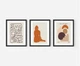 Модульна картина 3в1, постери сучасного мистецтва Printedwall, сучасний живопис, 43 х 99 см (0139) - изображение 2