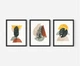 Модульна картина 3в1, бохо пальмове листя Printedwall, сучасний живопис, 43 х 99 см (0069) - изображение 2