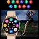 Смарт-часы Bakeey T2Pro Gold (разговор, пульсометр, тонометр, кислород) 2 ремешка - изображение 5