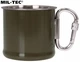 Кружка Стальная с карабином 250 мл Mil-Tec® Oliv - изображение 6