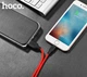 Кабель HOCO X21 USB to iP 2A, 1m, silicone, TPE connectors, Black+Red - зображення 7