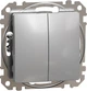 2-клавишный выключатель Schneider Electric Sedna Design Алюминий (SDD113105) - изображение 1