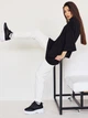 Брюки спортивные женские теплые на флисе на резинке с манжетами Seventeen S-M Молочные 1977.5106 - изображение 2