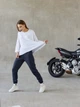 Брюки спортивные женские теплые на флисе на резинке с манжетами Seventeen L-XL Серые 1977.5108 - изображение 6