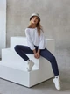 Брюки спортивные женские теплые на флисе на резинке с манжетами Seventeen L-XL Серые 1977.5108 - изображение 8