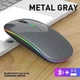 Беспроводная бесшумная игровая мышь iMice PM1 Metal Gray 2.4G + Bluetooth с аккумулятором и подсветкой - изображение 2