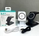 Бездротова зарядка стенд AY31 3 in 1 Fast 15W black - изображение 4