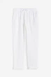 Штани льняні H&M 060954891_white M Білий - зображення 5