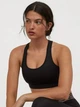 Топ жіночий спортивний H&M чорний L 0754238 - зображення 3