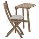 Стіл і стілець ASKHOLMEN IKEA 792.861.70 сіро-коричневий - зображення 1