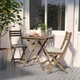 Стіл і 2 стільці ASKHOLMEN IKEA 592.861.47 сіро-коричневий - зображення 2