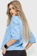 Блуза з квітковим принтом, колір блакитний, M, 230R150-6 - зображення 4