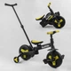 Велосипед-трансформер для дитини від 2 до 4 років Best Trike колеса PU 10”, батьківська ручка, знімні педалі 58195 - зображення 3