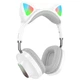Наушники беспроводные с микрофоном bluetooth HOCO Skill ESD13 |BT5.3, Type-C, 7h, TF, FM| LED RGB подсветка кошачьи ушки - изображение 2