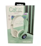 Беспроводные детские Bluetooth наушники Cat Ear VZV-23M с кошачьими ушками Зеленые - изображение 7