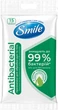 Упаковка влажных салфеток Smile Antibacterial с соком подорожника 6 пачек по 15 шт (42213238) - изображение 2