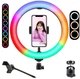 Кольцевая LED лампа 26 см, световое кольцо для селфи RGB - изображение 5