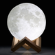 Настільна лампа світильник різнокольоровий Місяць - Magic 3D Moon Light з пультом - зображення 6