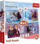 Пазли Trefl 4 в 1 Крижане серце-2. Мандрівка у невідомість / Disney Frozen 2, 35, 48, 54, 70 елементів (34323) - изображение 1