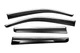 Ветровики с хромированным молдингом (4 шт., Sunplex Chrome) для Volkswagen Amarok 2010-2022 гг - изображение 1