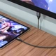 USB C to HDMI Cable 2m — Hoco UA16 HD On Screen — Metal Gray (750315) - зображення 4