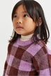 Джемпер сиреневый в клеточку H&M 98-104см (400091371) - изображение 2